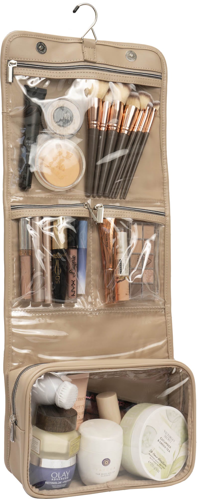 Joan & David Woven Roll Hanging Toiletry Organizer Bag