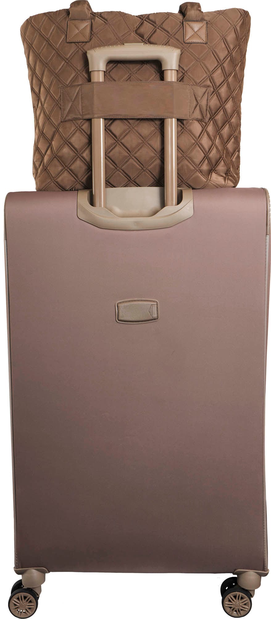 Joan & David Diamond Quilted Nylon Tote