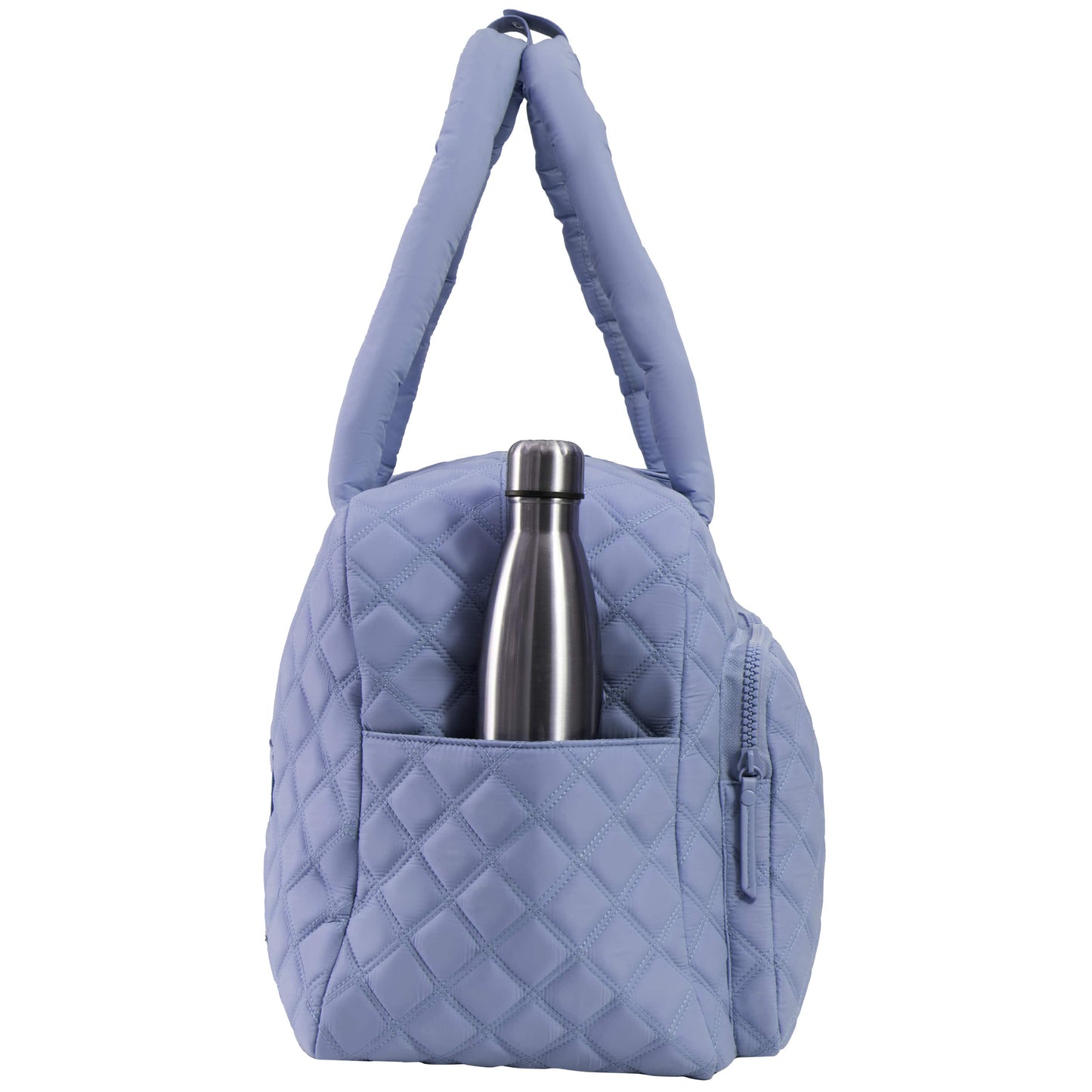 Joan & David Two Pocket Diamond Quilted 22 in. Duffel Bag