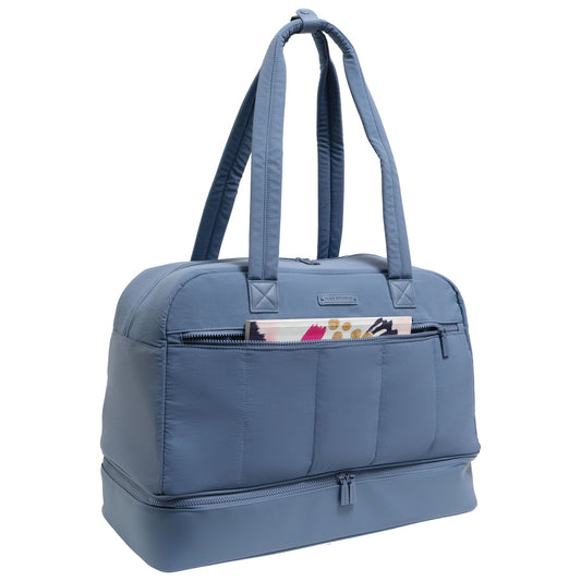 Max Studio The Aurelia Puffer Nylon Drop Bottom Weekender Duffle