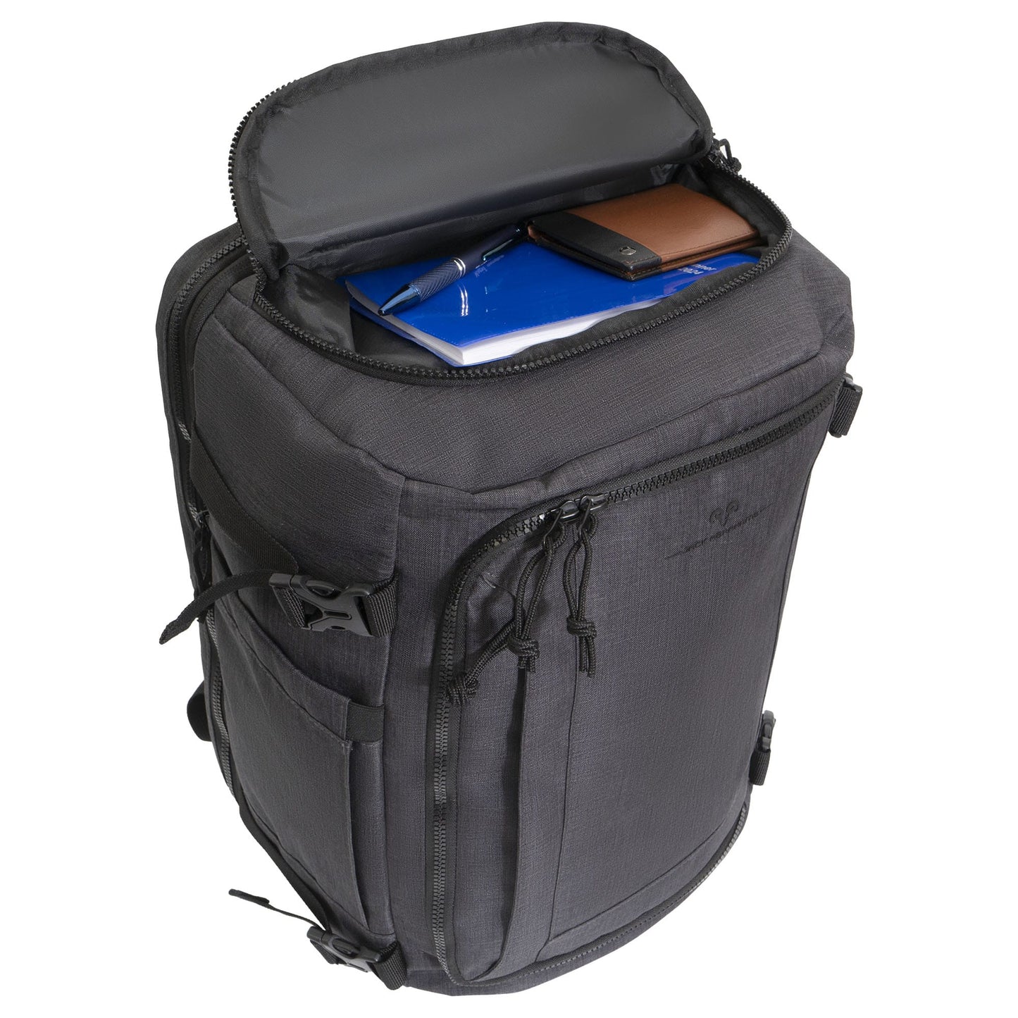 Jack Abrahams The Crosswind 18 Inch Nylon Expandable Weekender Backpack