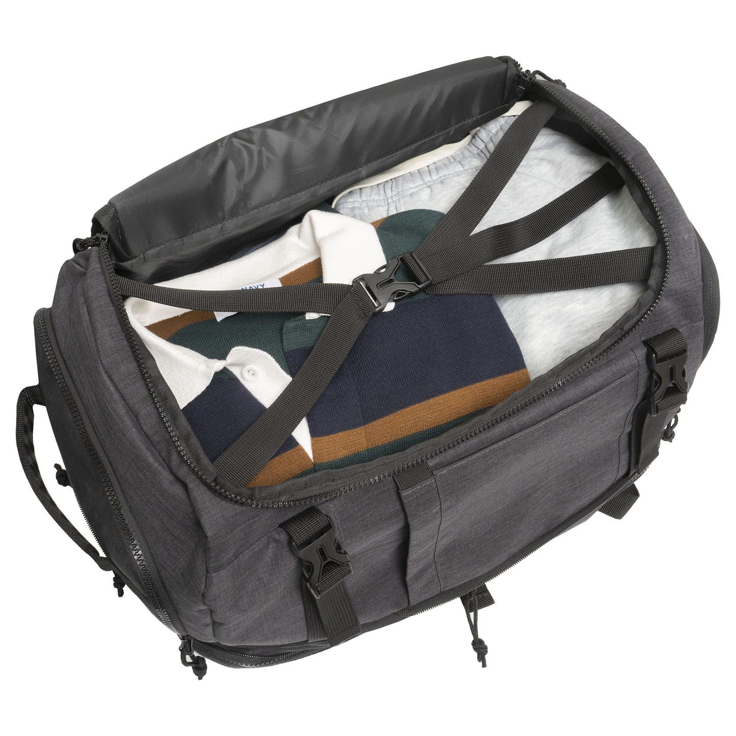 Jack Abrahams The Crosswind 18 Inch Nylon Expandable Weekender Backpack