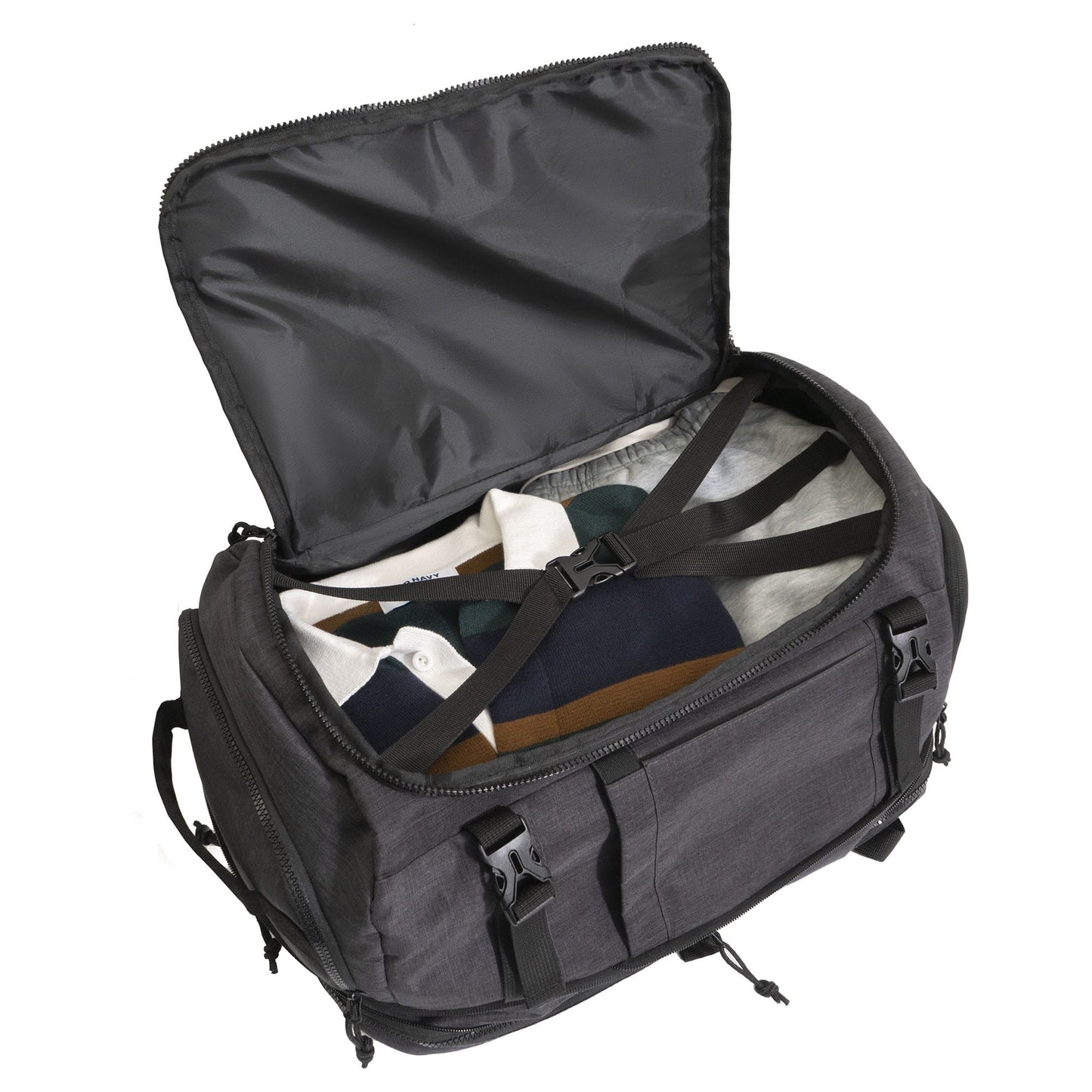 Jack Abrahams The Crosswind 18 Inch Nylon Expandable Weekender Backpack