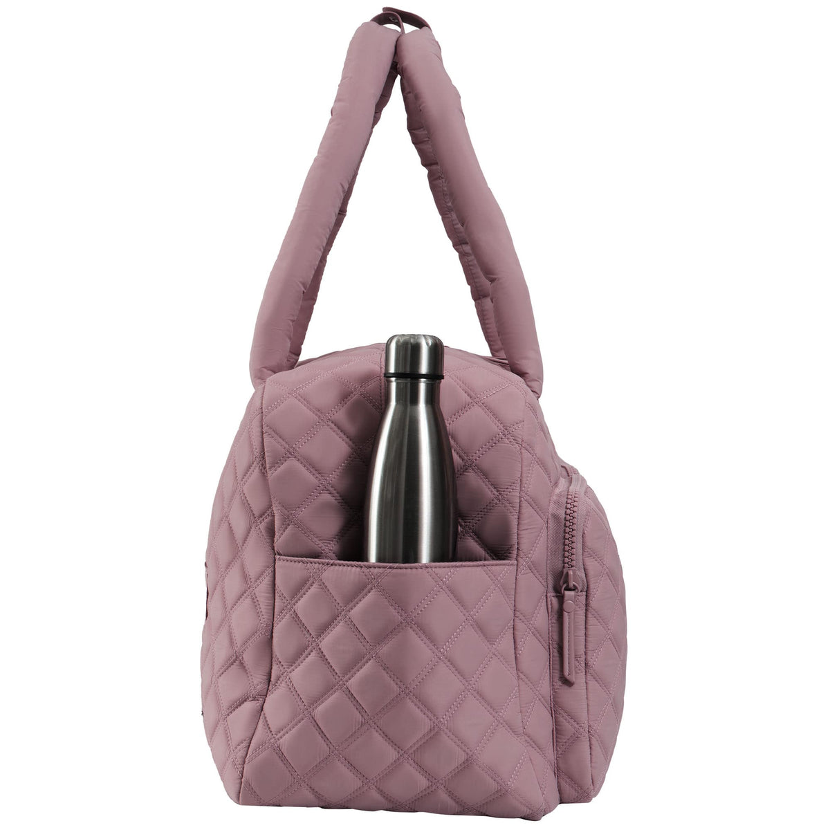 Joan & David Two Pocket Diamond Quilted 22 in. Duffel Bag