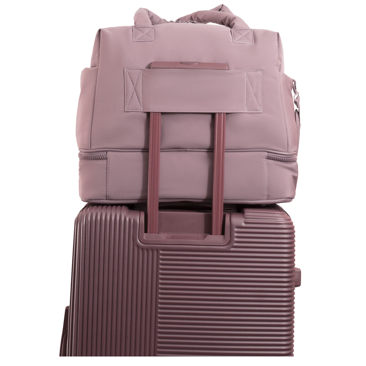Joan & David The Lainey Sport Nylon Drop Bottom Duffel Bag