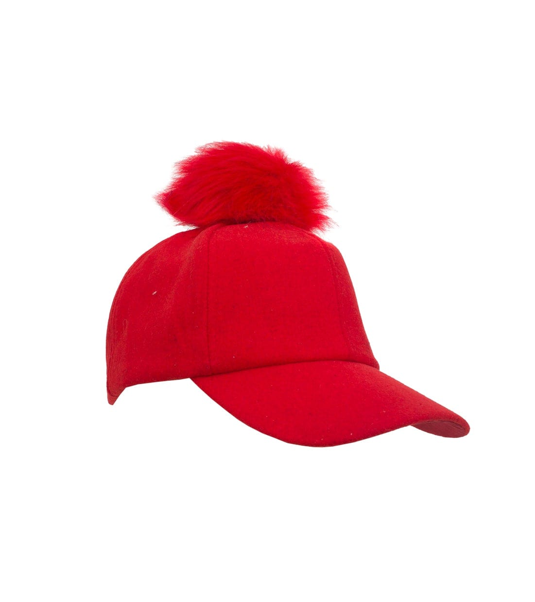 Felt Pom Pom Baseball Cap